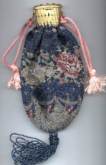 Beaded Reticule with Jeweled Gatetop