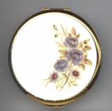 STRATTON Compact with Lilac Flowers - MINT!