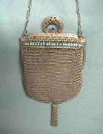 RARE Jeweled Whiting and Davis Child's Silver Mesh Purse