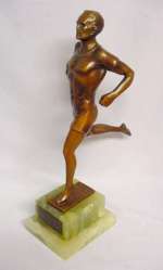 Bruno Zach Deco Runner Bronze Sculpture