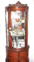 French Marquetry Curio Cabinet