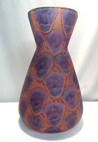 Czech Style Art Glass Vase