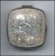 Djer Kiss Fairies and Nymphs Compact from France Circa 1920's