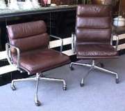 Eames Lowback and  Highback Softpad Leather Chairs