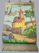 Venetian Micro-Beaded Castle with Multi-Color Fringe ~Dated 1926~