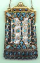 Mandalian 'Stained Glass' Mesh Purse with Jeweled Frame