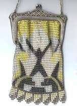 Art Deco Figural Mesh Purse attributed to Whiting and Davis