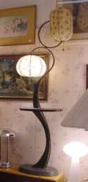 Majestic Floor Lamp with Table