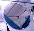 Art Deco Mirror with Blue Mirror Trim