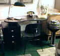 Moderne' Desk with Black Eames DCM