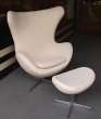 Arne Jacobsen Egg Chair with Ottoman