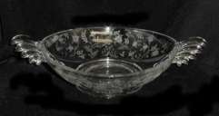 Chintz Oval Bowl with Winged Handles