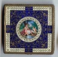 DECADENT Nude Sterling Vermeil Enameled Compact