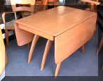 M1557 Whalebone Triple Pedestal Table, 1956-66