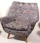Barrel Wing Chair:  #M566,  circa 1951-52